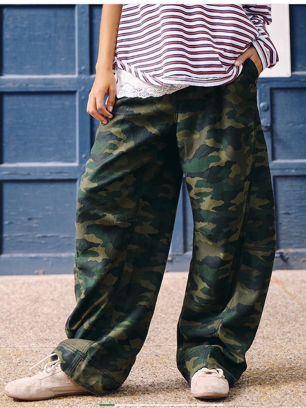 ISO Aerie Utility Balloon Chino Pants in Tomboy Green (Camo)